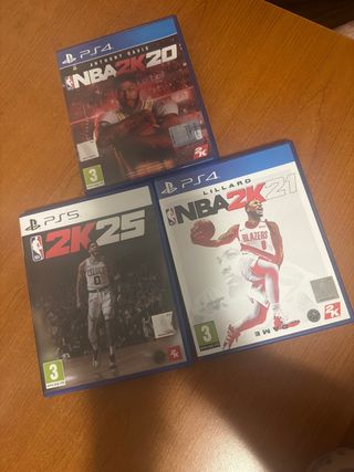 Lotto Giochi PS4 NBA 2K20, 2K21, 2K25