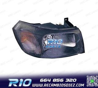 FARO DCH PARA FORD TRANSIT 00-06 FONDO NEGRO