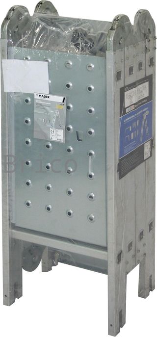 Escalera Multisusos Aluminio Profesional 4x3 Peldaños Plataforma - 10086