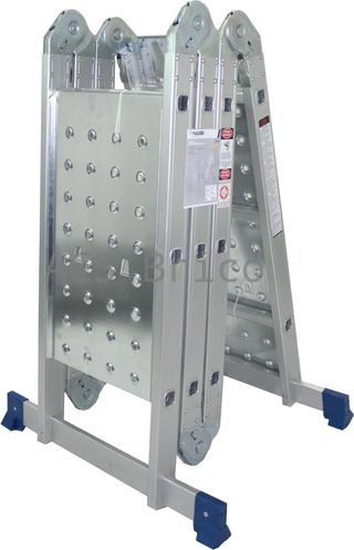 Escalera Multisusos Aluminio Profesional 4x3 Peldaños Plataforma - 10086