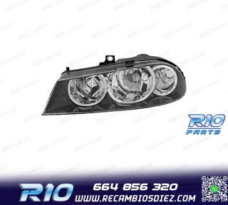 FARO IZQ ALFA ROMEO 156 03-05 CROMADO NEGRO