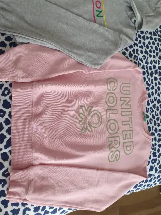 Lote 2 sudaderas niña Benetton, talla 8-10