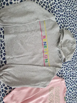 Lote 2 sudaderas niña Benetton, talla 8-10