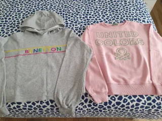 Lote 2 sudaderas niña Benetton, talla 8-10