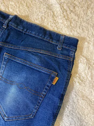 Jeans Vaqueros Rectos Vintage Azules