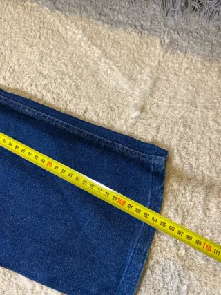 Jeans Vaqueros Rectos Vintage Azules