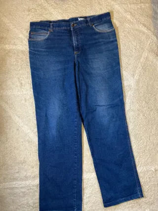 Jeans Vaqueros Rectos Vintage Azules