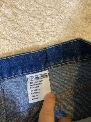 Jeans Vaqueros Rectos Vintage Azules