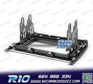 MARCO NEGRO COMPLETO RADIO 2-DIN PARA VOLKSWAGEN VW POLO 14+