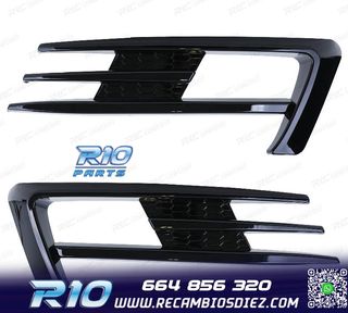 REJILLAS NIEBLA VOLKSWAGEN VW GOLF 7 12-17 LOOK  GTI NEGRO