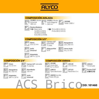 Maletín Herramientas 98 Piezas Alyco 101460