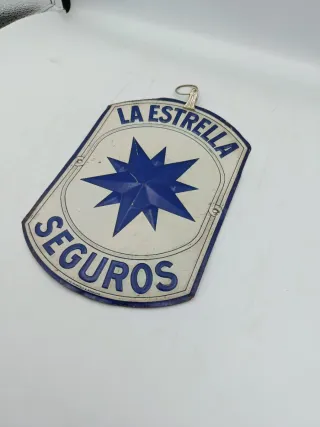 ANTIGUA PLACA LA ESTRELLA SEGUROS