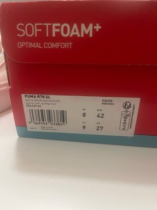Zapatillas Puma Negras Talla 42 Nuevas