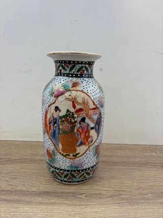 JARRÓN DE CERÁMICA DECORADO