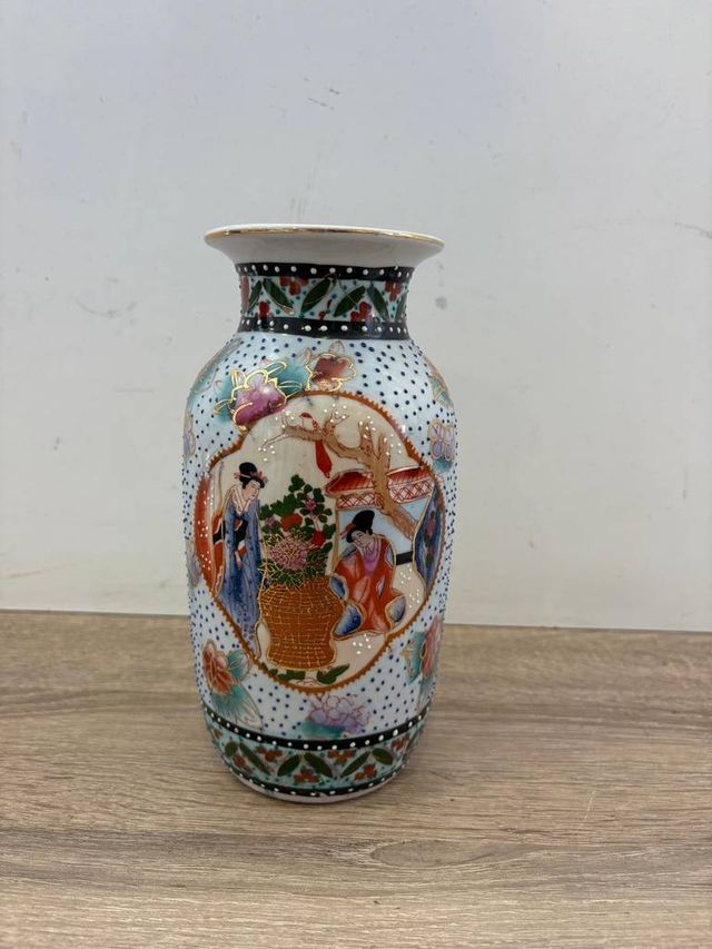 JARRÓN DE CERÁMICA DECORADO