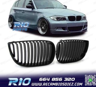 PARRILLAS BMW E81 E87 04-07 LOOK M PERFORMANCE NEGRO BRILLO