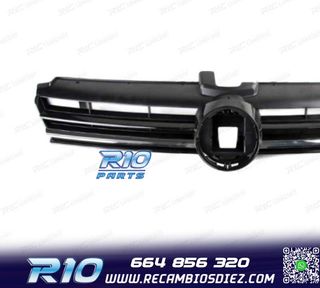PARRILLA VOLKSWAGEN VW GOLF 7.5 17-20 LOOK R NEGRO CROMO