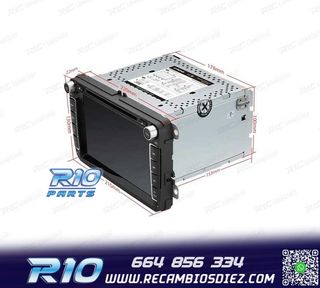 RADIO GPS ANDROID 11 PARA VOLKSWAGEN VW SEAT SKODA CARPLAY F