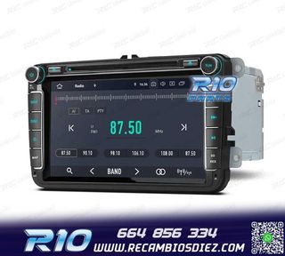 RADIO GPS ANDROID 11 PARA VOLKSWAGEN VW SEAT SKODA CARPLAY F