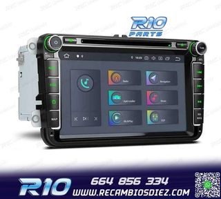 RADIO GPS ANDROID 11 PARA VOLKSWAGEN VW SEAT SKODA CARPLAY F