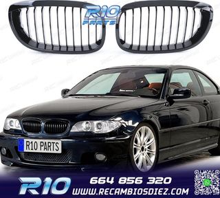 PARRILLAS BMW E46 COUPE CABRIO 03-06 NEGRO BRILLO