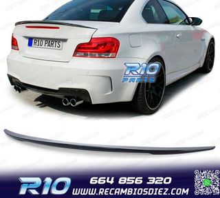 ALERON SPOILER BMW E82 LOOK M PERFORMANCE NEGRO BRILLO
