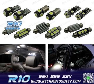 KIT 21 BOMBILLAS LED INTERIOR MERCEDES CLASE E W210 95-01