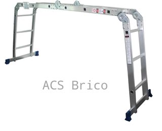 Escalera Multisusos Aluminio Profesional 4x3 Peldaños Plataforma - 10086