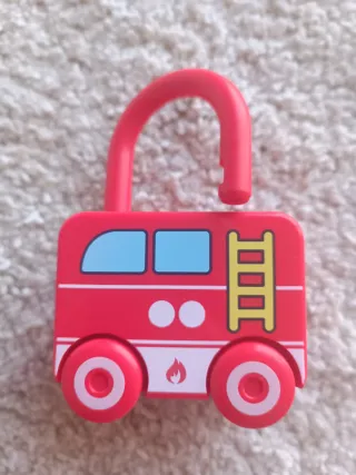 Set 3 Coches Montessori con Cerradura y Llave