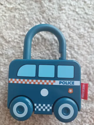 Set 3 Coches Montessori con Cerradura y Llave