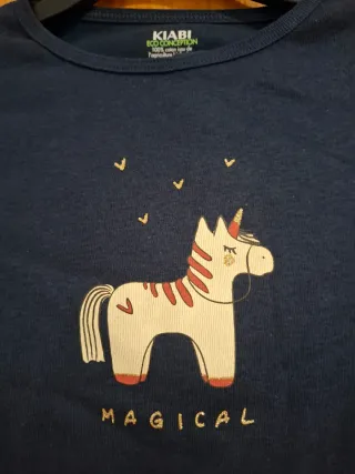 Pijama niña manga larga estampado