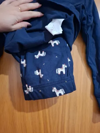 Pijama niña manga larga estampado