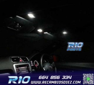 KIT 10 BOMBILLAS LED INTERIOR PARA VOLKSWAGEN VW SCIROCCO R