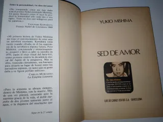 TRES NOVELAS DE YUKIO MISHIMA. DESDE 8€