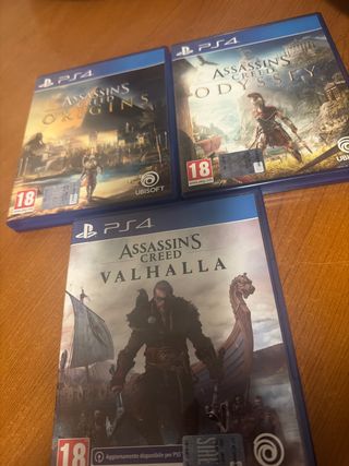 Lotto 3 Giochi Assassin's Creed PS4
