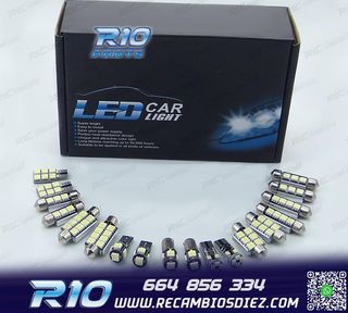 KIT 15 BOMBILLAS LED INTERIOR PARA VOLKSWAGEN VW GOLF 4 MK4