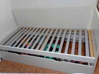 Cama nido blanca con cajón