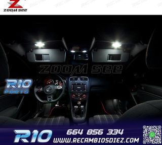 KIT 14 BOMBILLAS LED INTERIOR PARA VOLKSWAGEN VW GTI GOLF6 G