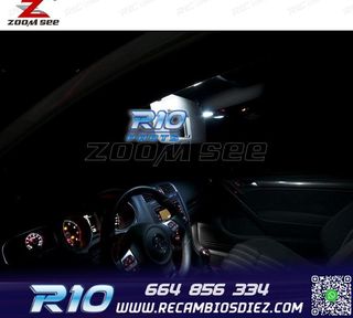 KIT 14 BOMBILLAS LED INTERIOR PARA VOLKSWAGEN VW GTI GOLF6 G