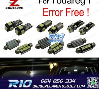 KIT 18 BOMBILLAS LED INTERIOR PARA VOLKSWAGEN VW TOUAREG I 7