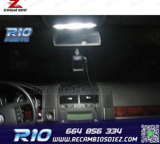 KIT 18 BOMBILLAS LED INTERIOR PARA VOLKSWAGEN VW TOUAREG I 7