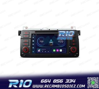 RADIO GPS ANDROID 13 BMW SERIE 3 E46 PANTALLA TÁCTIL 7"
