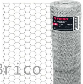 Malla Hexagonal Acero Galvanizado - 1,5 M - 25x25 mm - 45 M