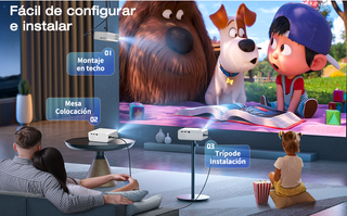 Proyector AMEELA 4K WiFi Bluetooth 1080P