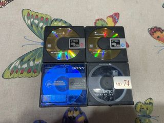 Lote 4 Mini Discs TDK, Sony, Emtec