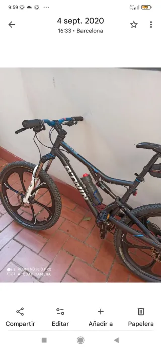 Bicicleta Montaña 26 Doble Suspensión