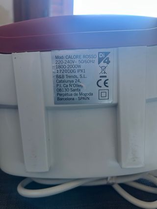 Piccolo riscaldatore IPX4