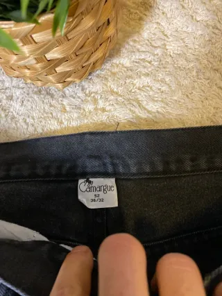 Vaqueros Vintage Negros 36x32