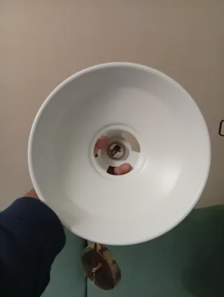 Lámpara colgante industrial vintage azul