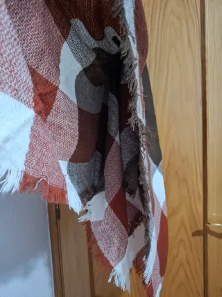 Bufanda Pañuelo Marrón y Blanco